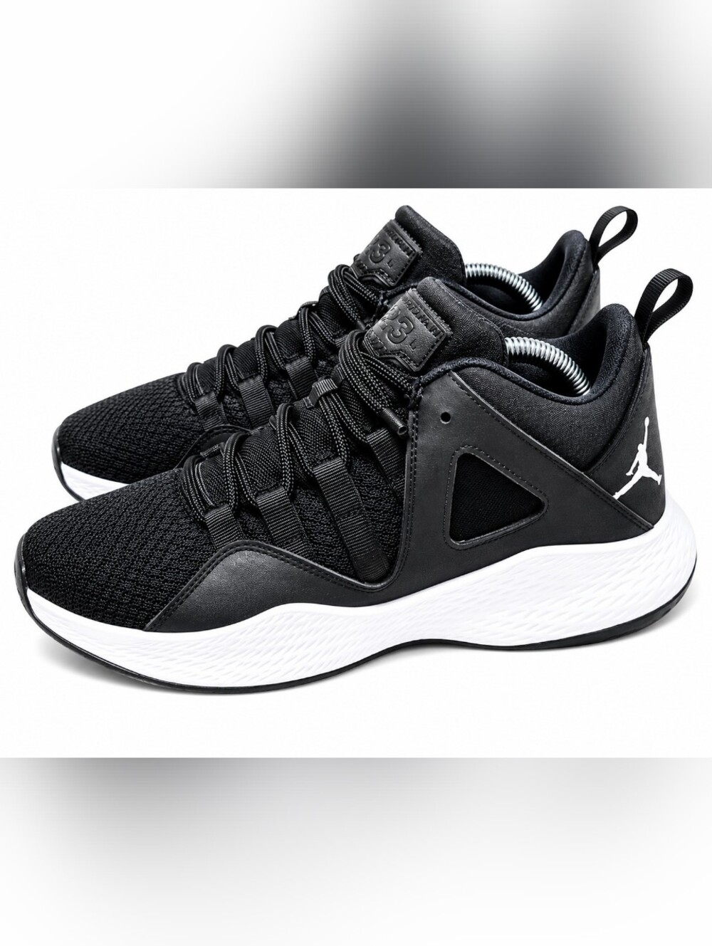 Jordan Fly '23 Black White Basketball Shoes Men's Size 7 Athletic Sneakers